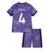 Billige Liverpool Virgil van Dijk #4 Børnetøj Tredjetrøje til baby 2023-24 Kortærmet (+ korte bukser)